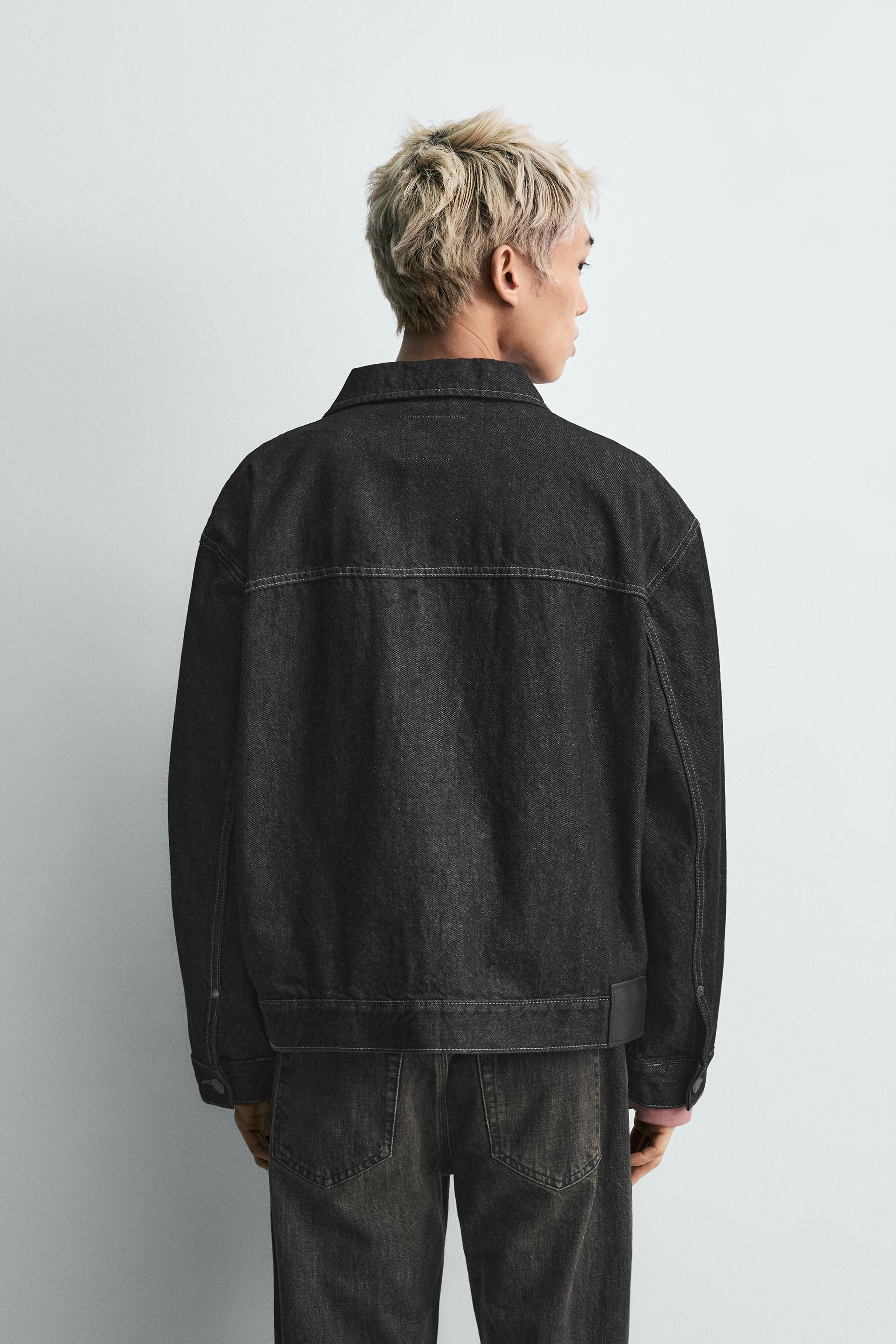 オーバーサイズフィットデニムジャケット - インディゴブルー | ZARA