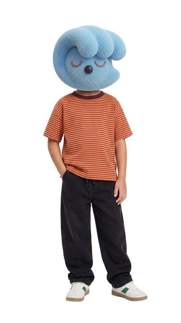 STRIPED T-SHIRT - Burnt orange by Zara - Image 0
