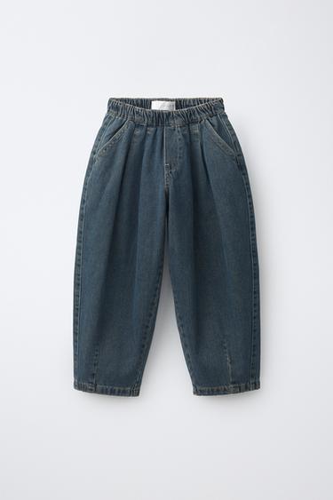 JEANS BALLOON GOMAS - Azul / Verde de Zara