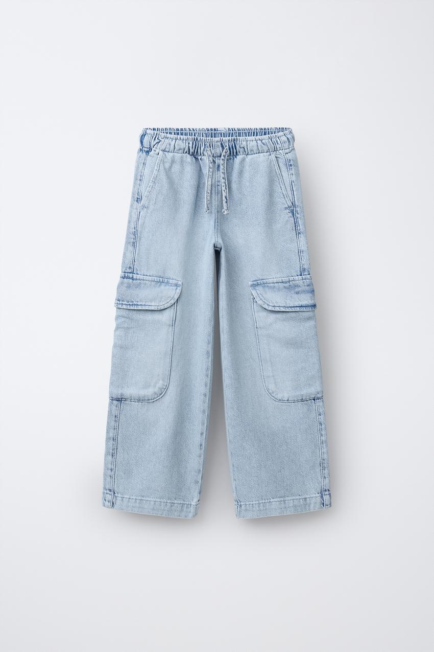 カーゴデニムパンツ - ライトブルー | ZARA Japan / 日本