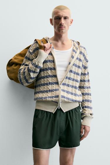 CONTRAST WELT SHORTS - Green by Zara - Image 5