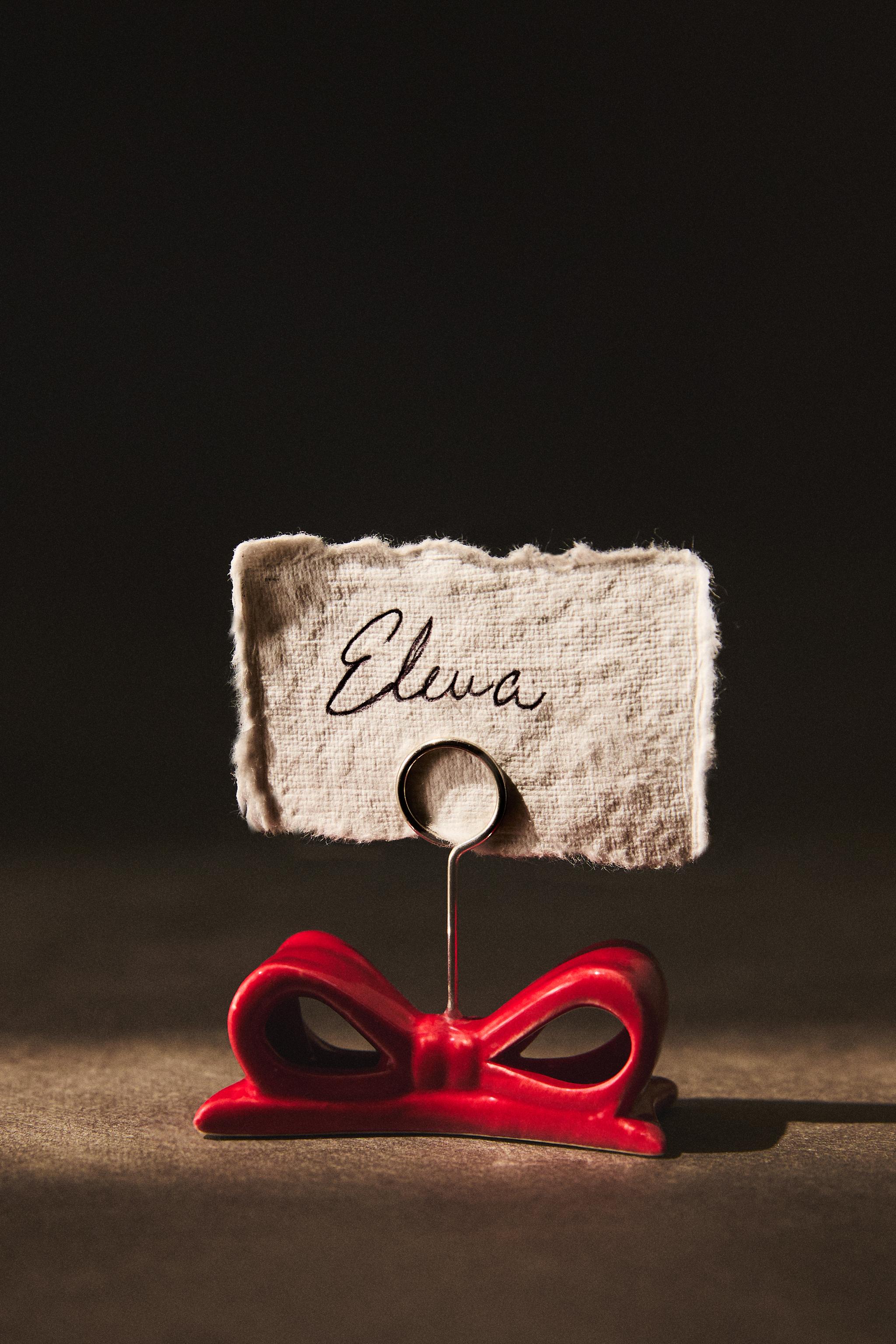 CHRISTMAS BOW PLACEHOLDERS (SET OF 4)