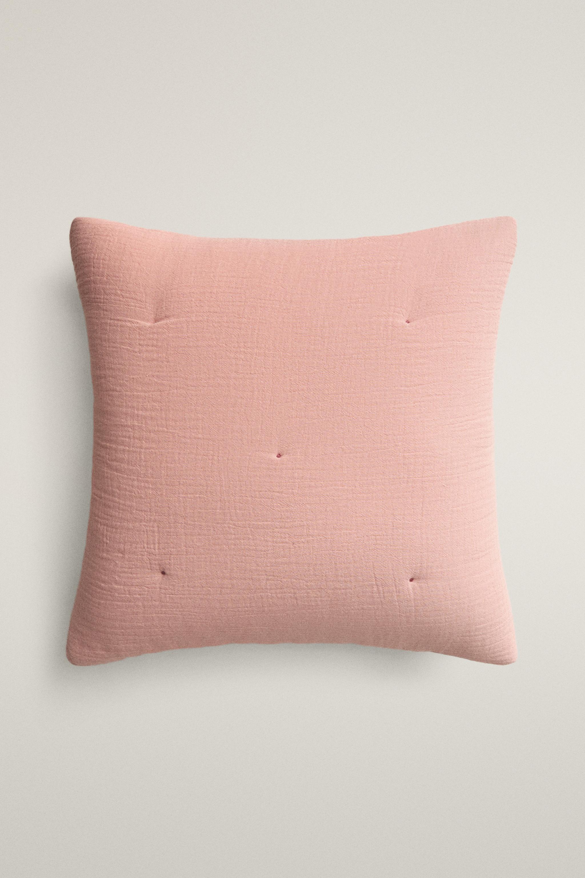 KIDS' CHIFFON THROW PILLOW COVER — Pink