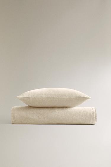WASHED LINEN BEDSPREAD (400 GXM²) - Sand by Zara - Image 4