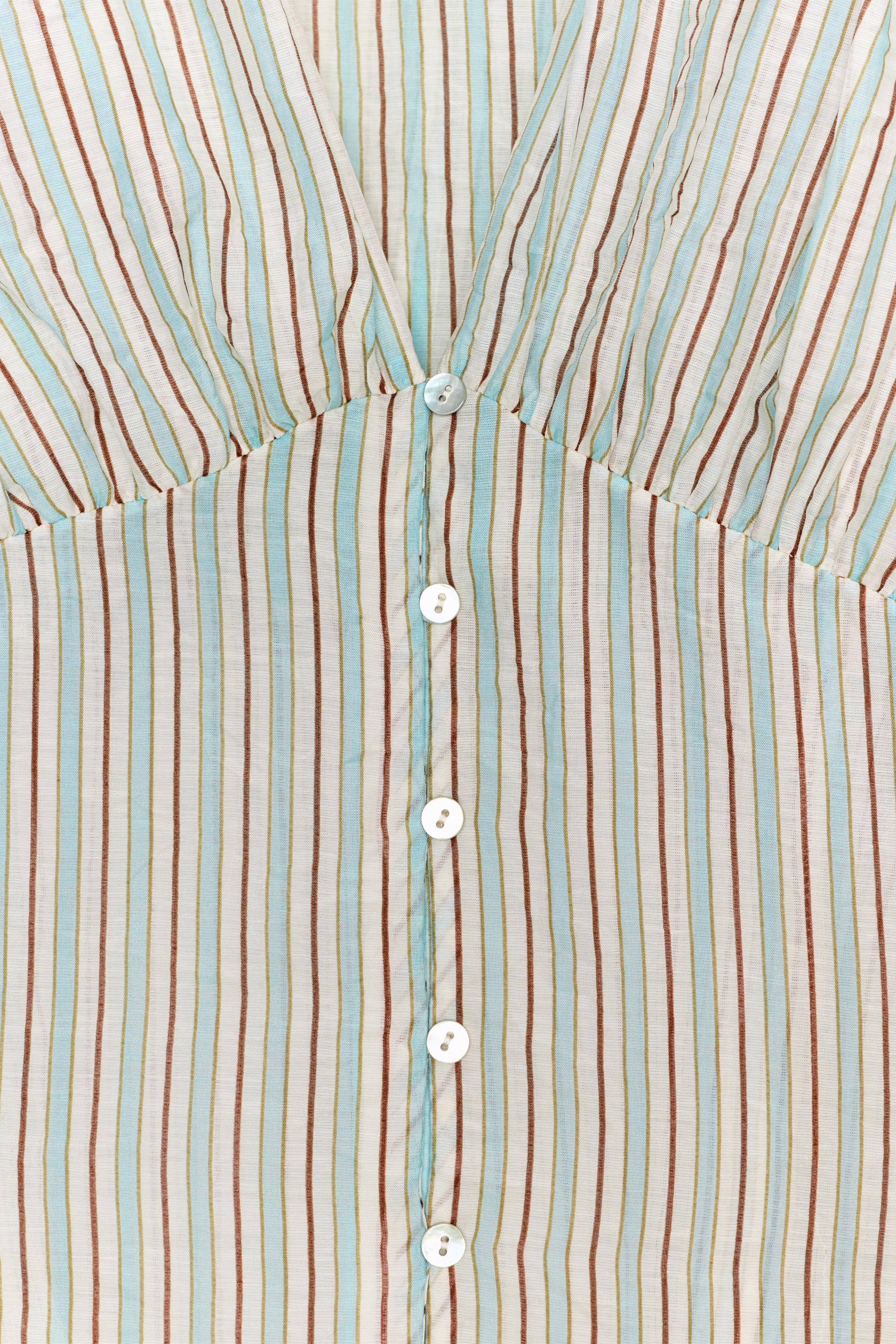 CHEMISE À RAYURES TAILLE AJUSTÉE
