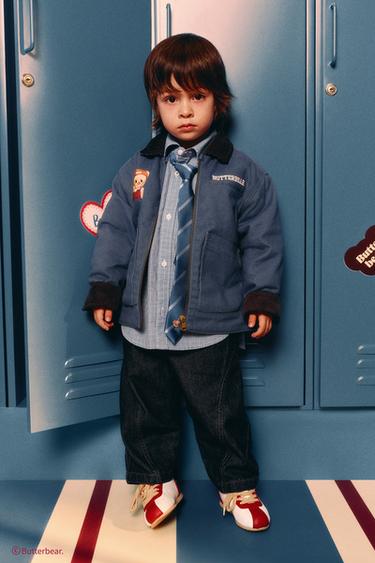 BUTTERBEAR © CORDUROY COLLAR JACKET - Bluish by Zara