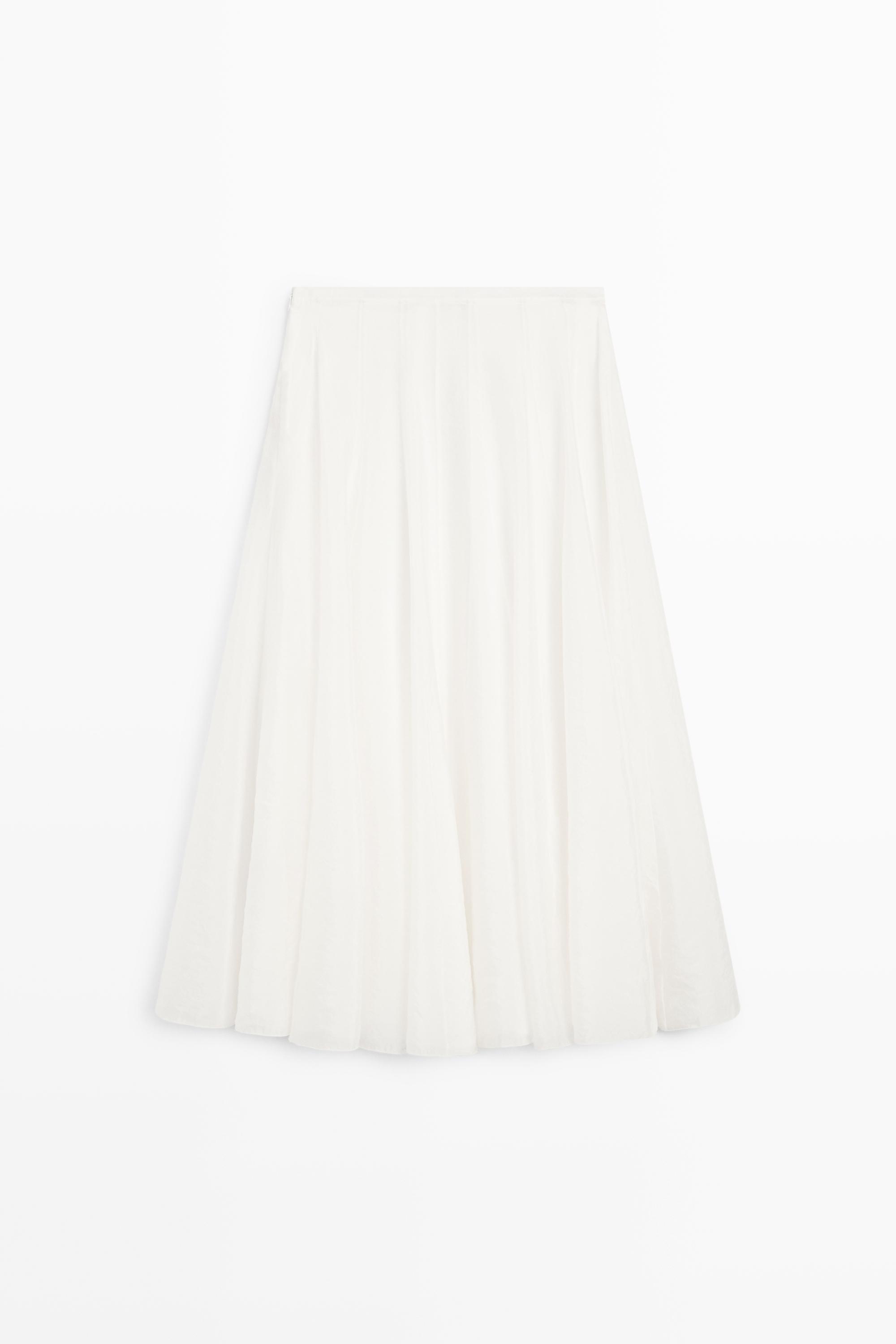 Flowy flared midi skirt