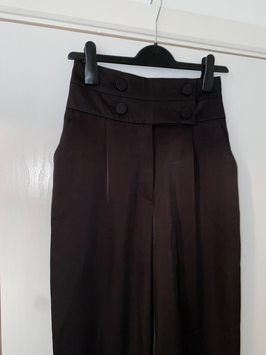 SATIN SASH TROUSERS WITH BUTTONS - Image 2