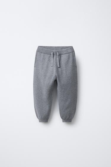 KNIT JOGGERS - Grey green by Zara - Image 0