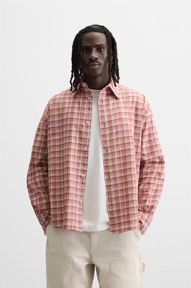 TERNET SKJORTE - rosa fra Zara