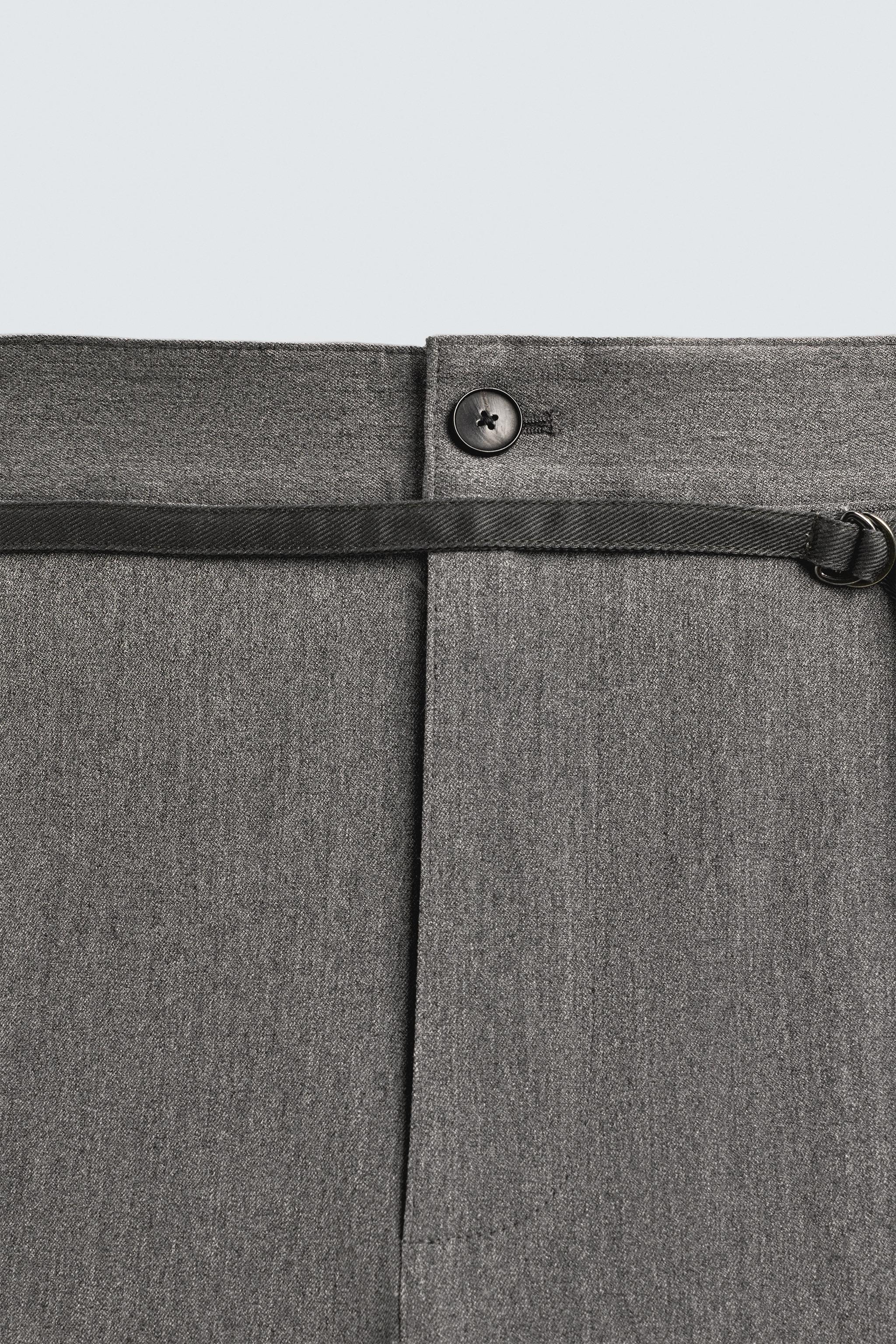PANTALON BALLOON FIT À PLIS AVEC CEINTURE