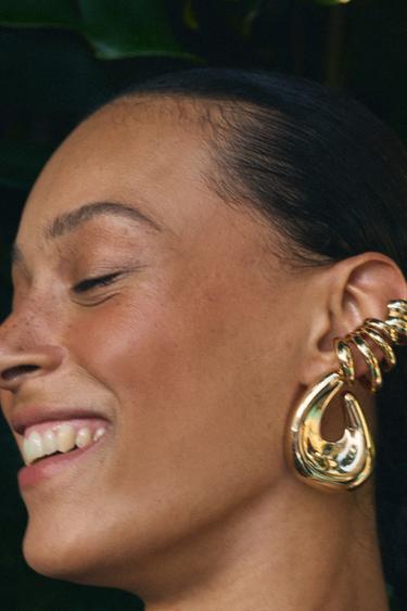 PACK DE BRINCOS DE ARGOLA ABERTA EARCUFF - Dourado da Zara