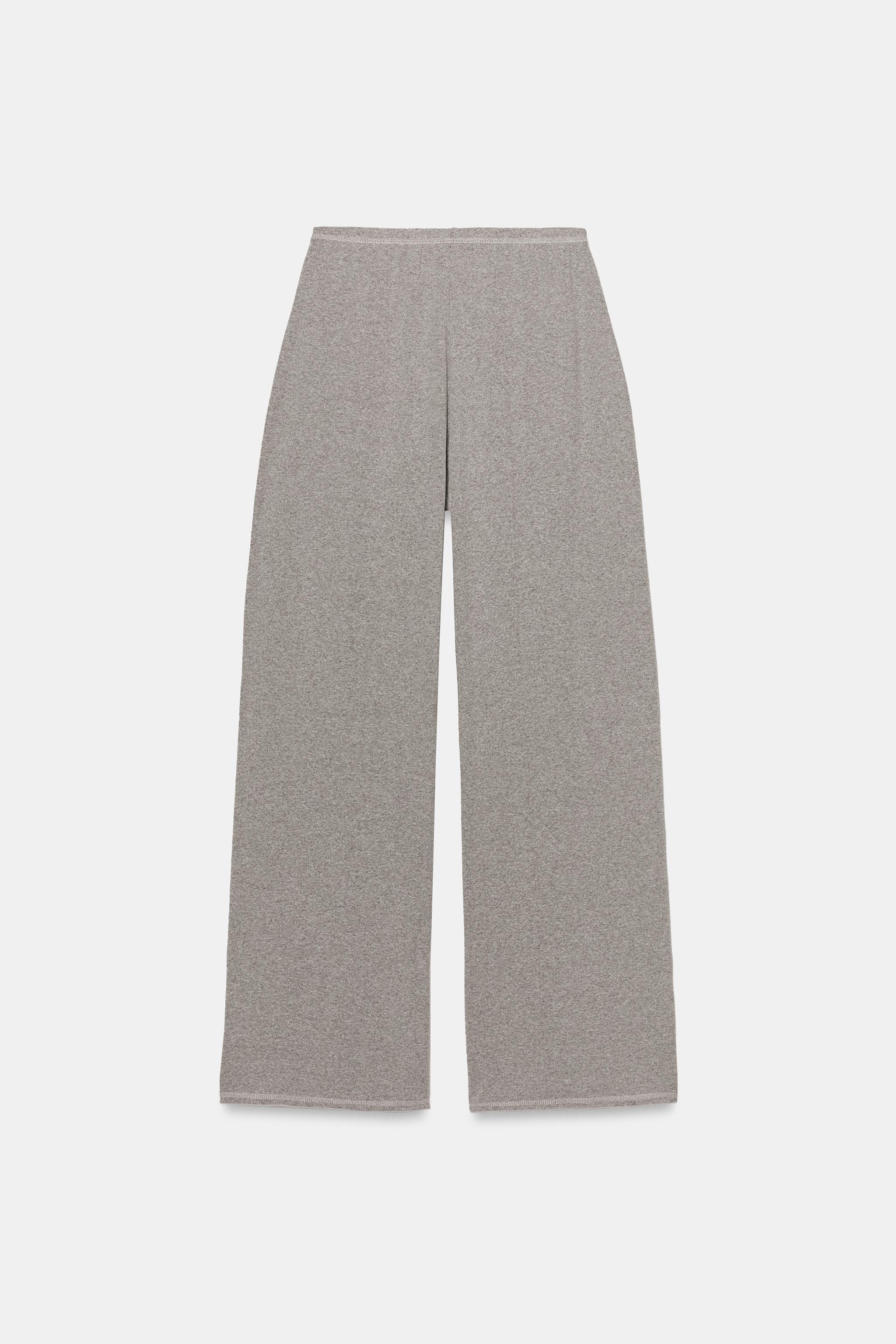 GENİŞ PAÇA DÖKÜMLÜ PANTOLON - Görsel 5