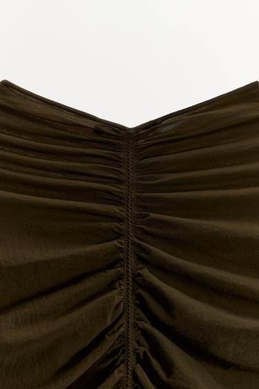 BODY EN MAILLE FRONCÉ - Vert de Zara - Image 6