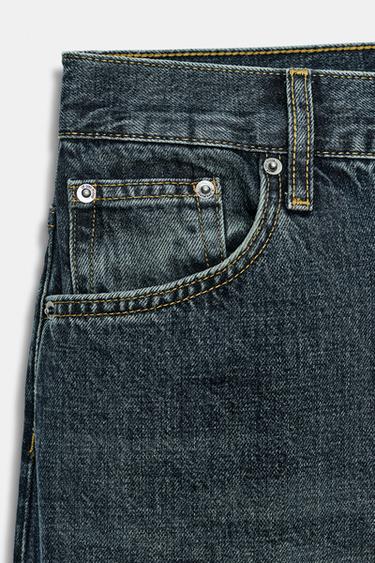 ZW COLLECTION MID-WAIST JEANS - Blue by Zara