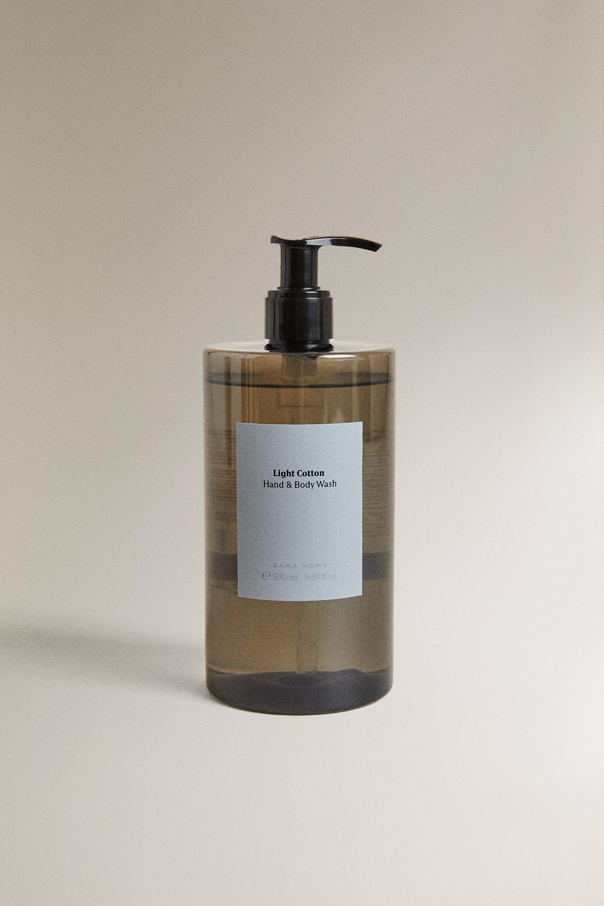 (500 ML) LIGHT COTTON HAND AND BODY LIQUID SOAP — white