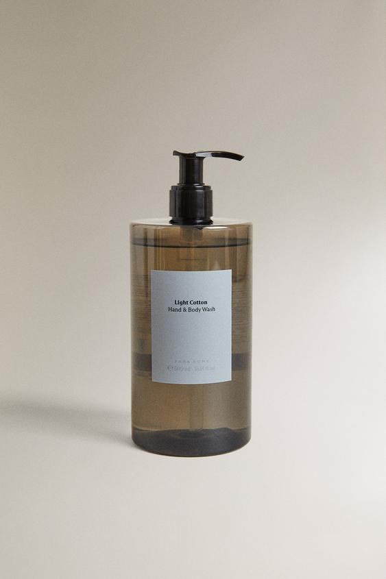 (500 ML) SABONETE LÍQUIDO MÃOS E CORPO LIGHT COTTON - branco da Zara - Imagem 0