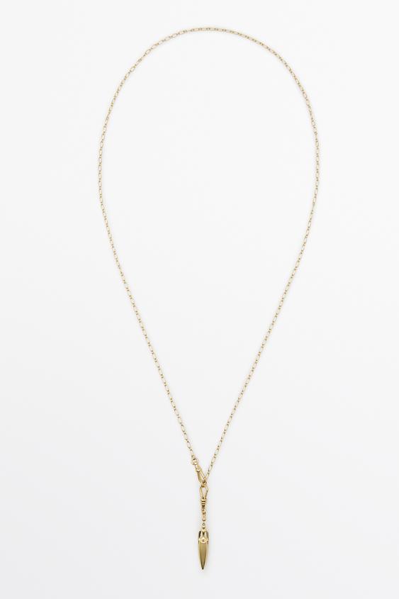 Zara Amphora pendant necklace - Golden - Image 0