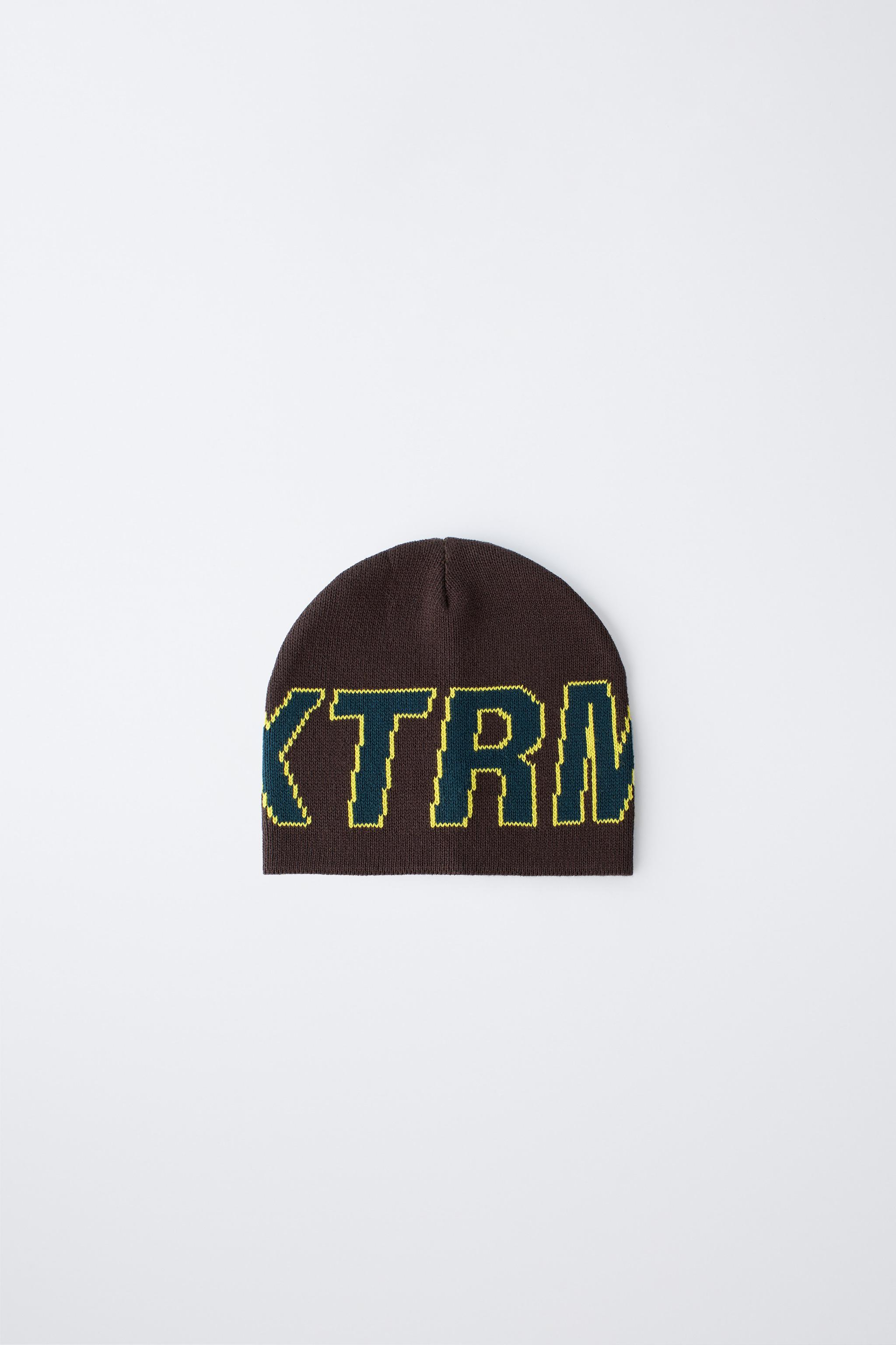 TEXT KNIT HAT SKI COLLECTION