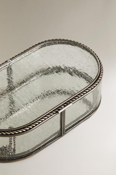 OVAL GLASS BOX - Matte silver by Zara - Image 2