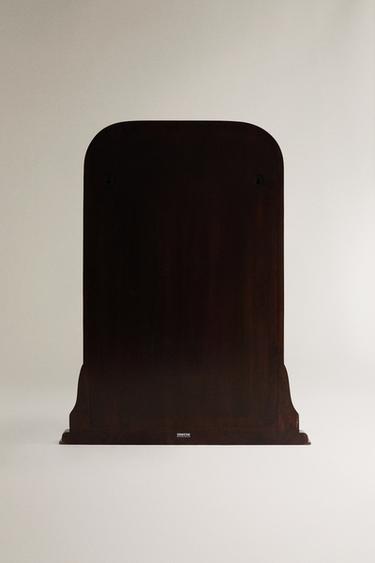 MIRROR WITH WOODEN FRAME - Light beige by Zara - Image 4