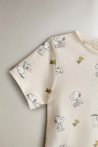 GRENOUILLÈRE COURTE ENFANT PEANUTS™ - Beige clair de Zara - Image 2