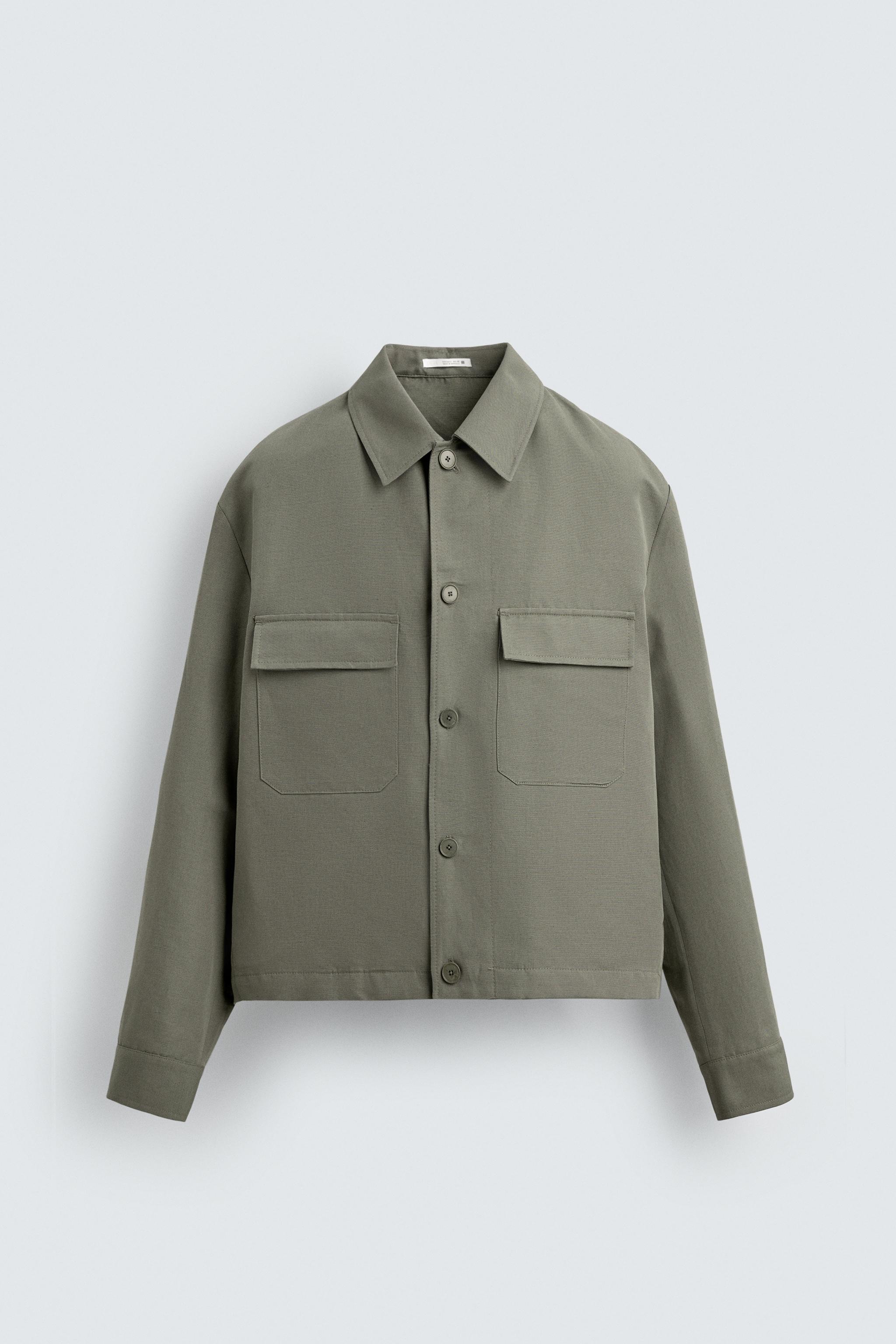 ★ZARA★ BOXY FIT OVERSHIRT BOXY FIT OVERSHIRT - Black | ZARA United States