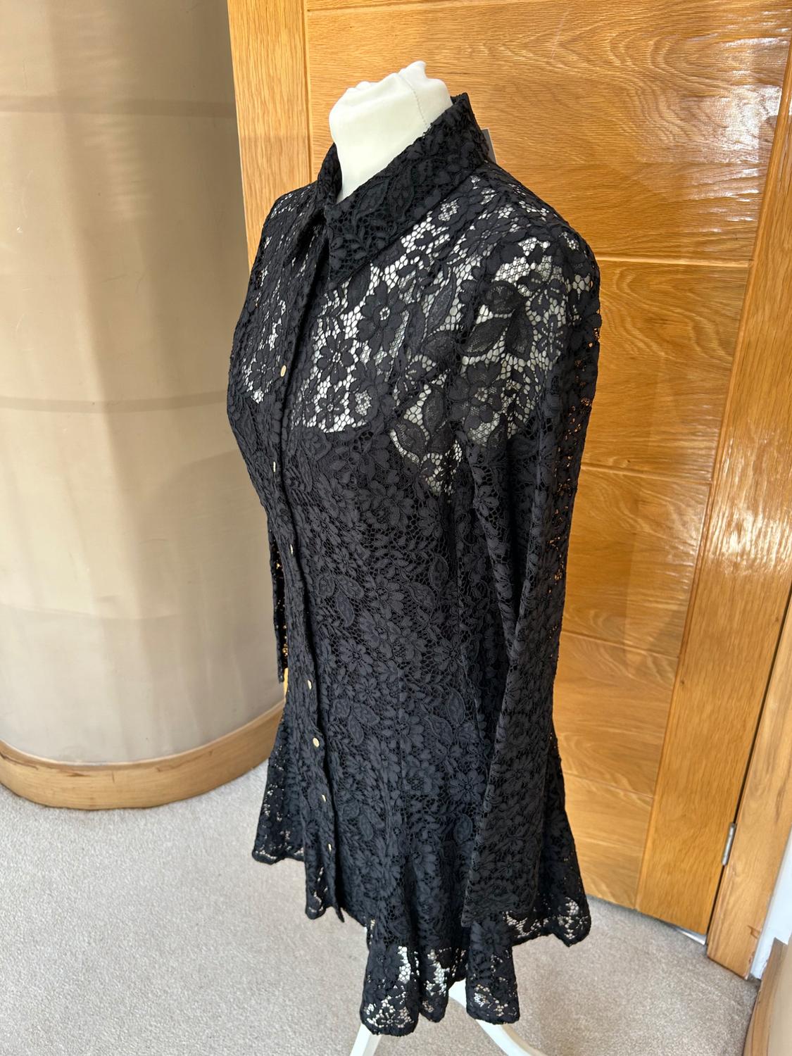 LACE SHIRT DRESS - Image 2