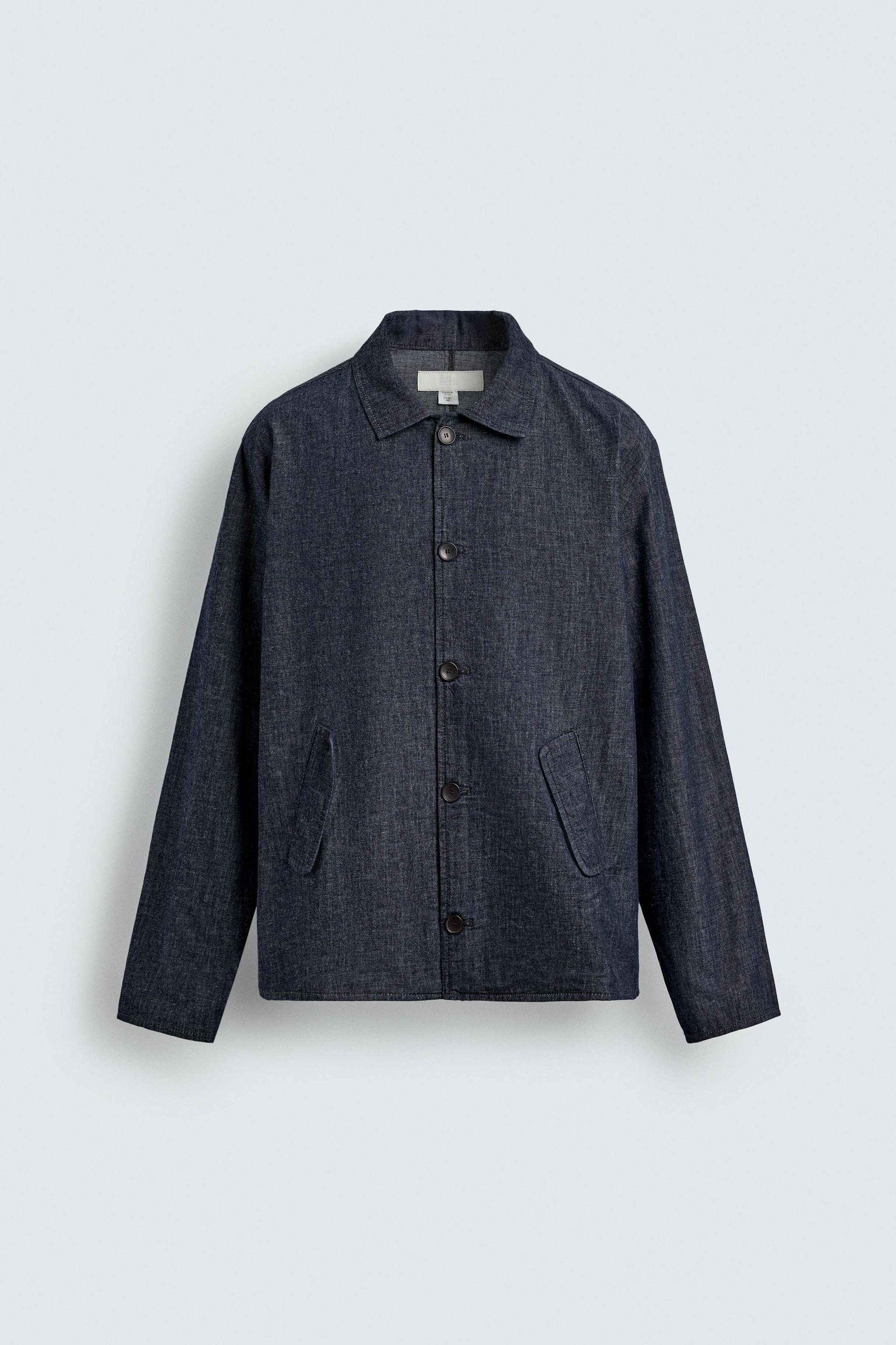 RELAXED FIT DENIM OVERSHIRT