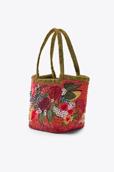 PETIT SAC BRODÉ PERLES FANTAISIE - Multicolore de Zara - Image 2