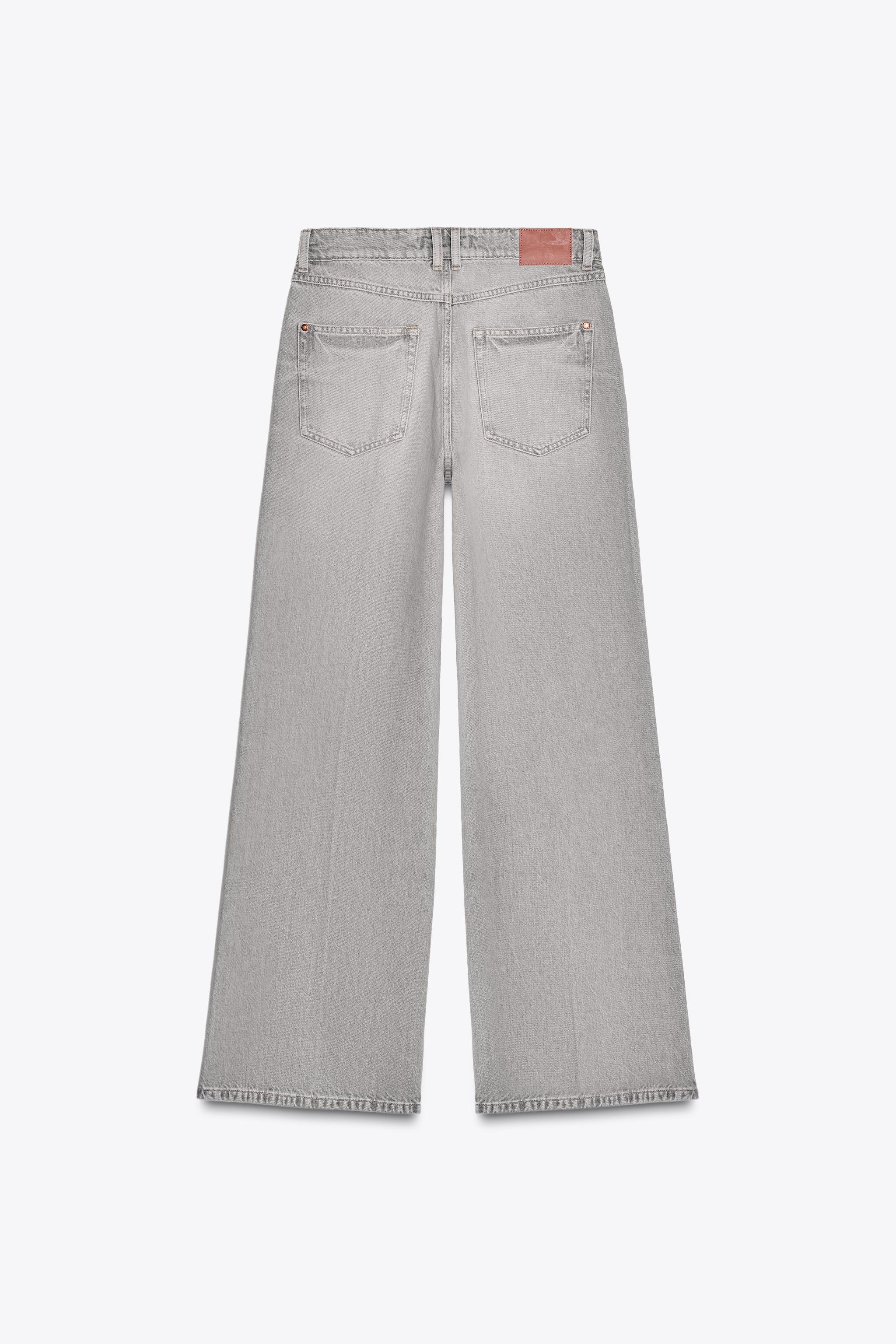 Jeans Zara Flare Z1975 Mujer Gris Size Jeans ZARA Flare Z1975 Para