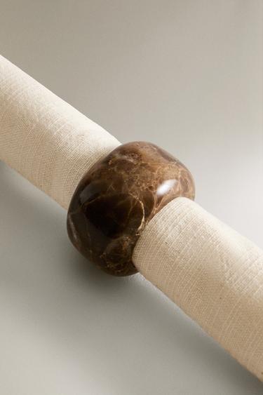 MARBLE NAPKIN RINGS (SET OF 4) -  by Zara - Image 3