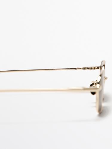 Zara Metal sunglasses - Golden - Image 0