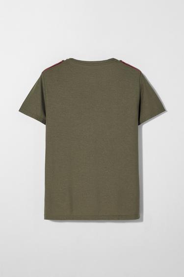 SLIM FIT T-SHIRT BOBBY GILLESPIE X ZARA - Dark khaki by Zara - Image 2
