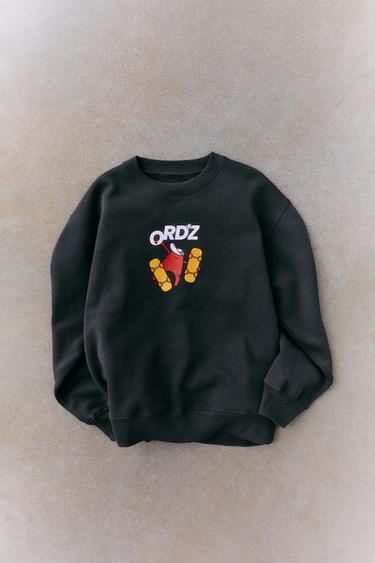 SUDADERA ESTAMPADA SKATE - Antracita oscuro de Zara