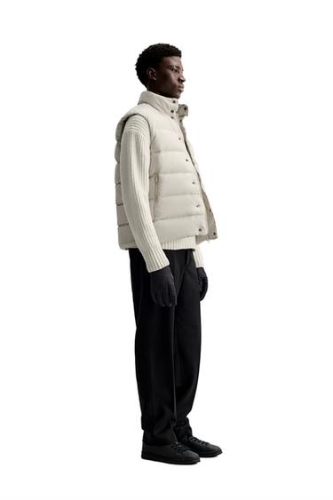 DOUDOUNE SANS MANCHES 100 % PLUMES DÉPERLANTE - Sable de Zara - Image 1