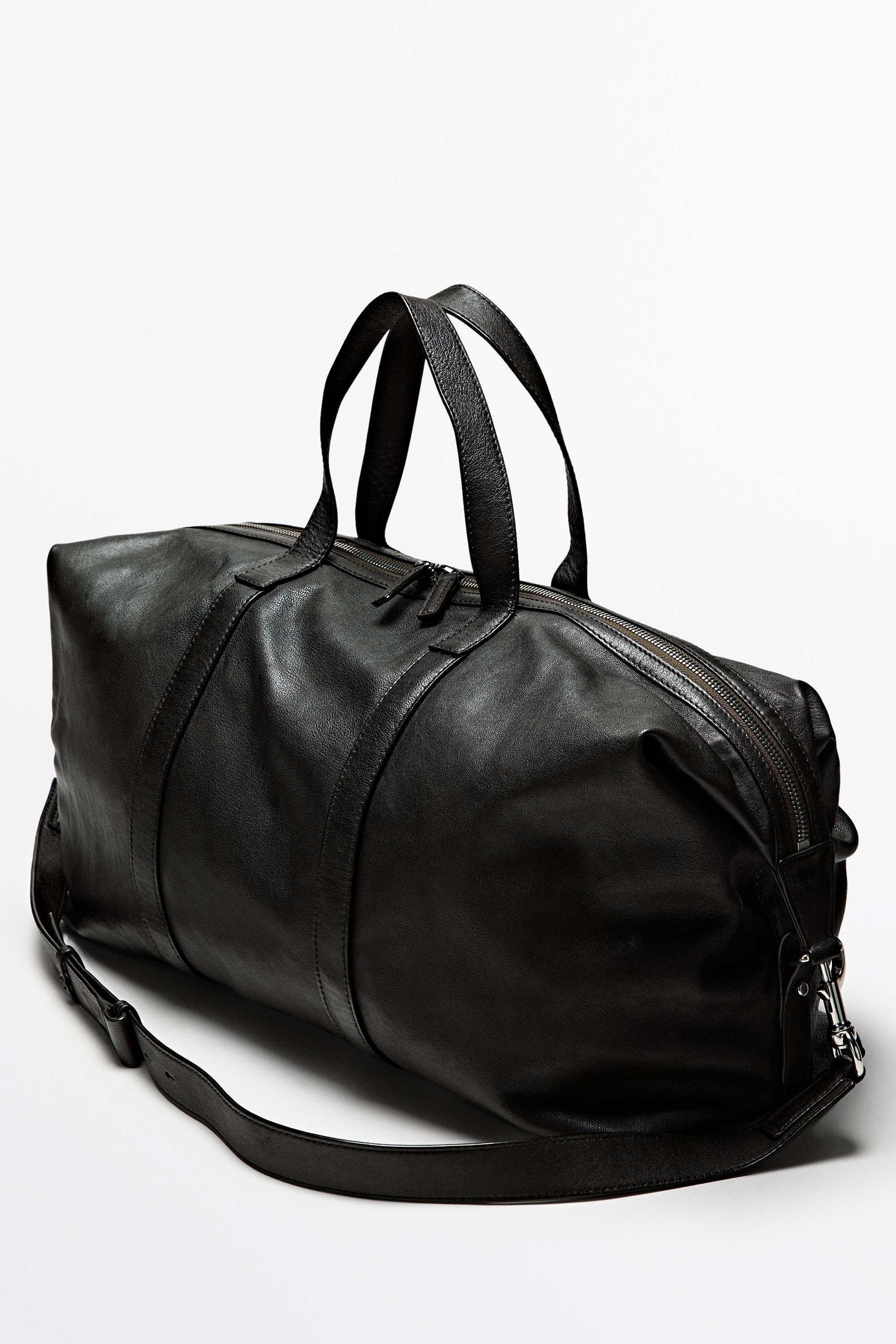Sac sport en cuir nappa