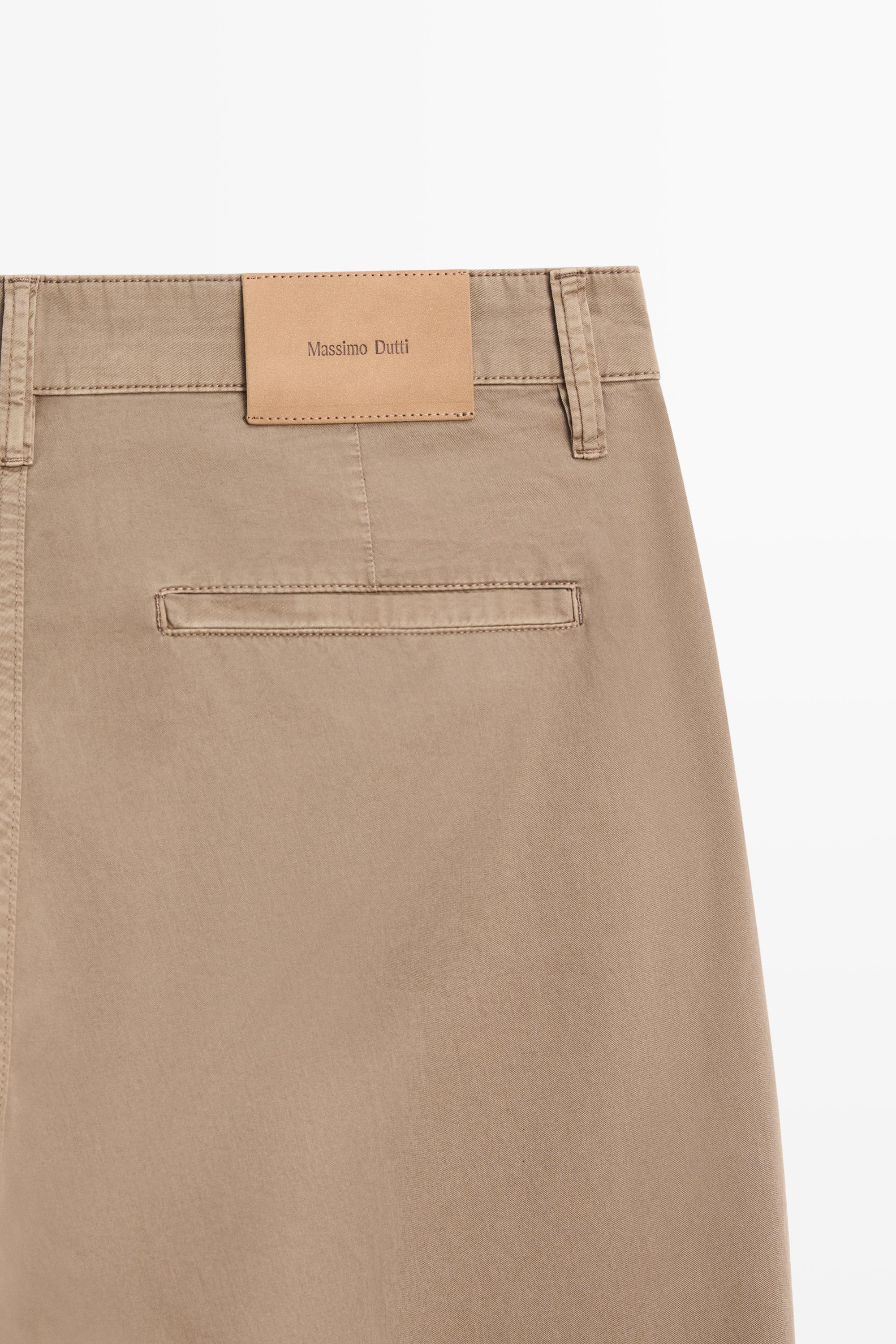 Faux jean barrel en popeline