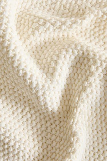 NON-SLIP COTTON BATH MAT - Ivory by Zara