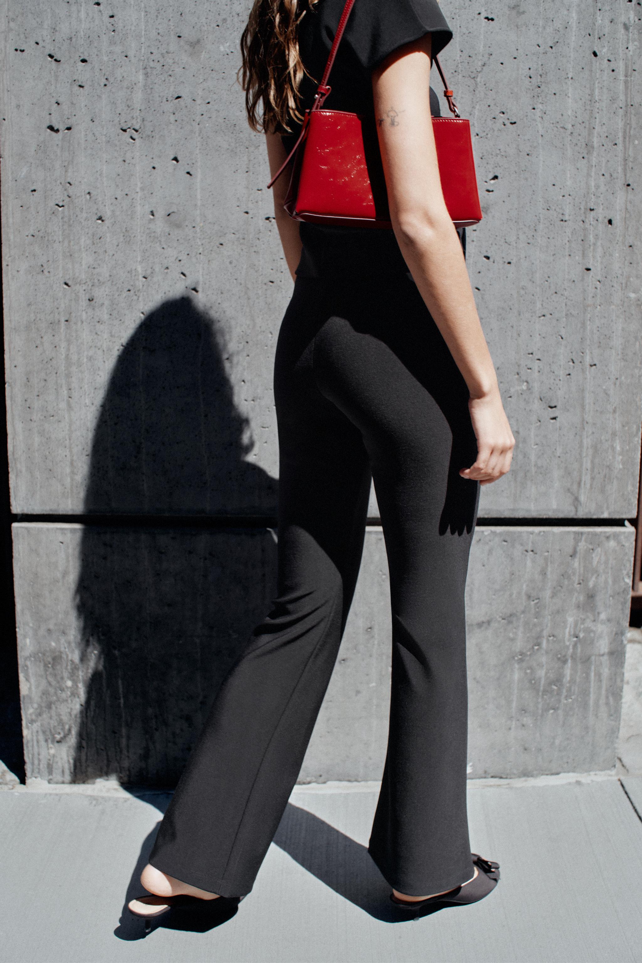 Zara ÇAN PAÇA KUŞAKLI PANTOLON görsel 5