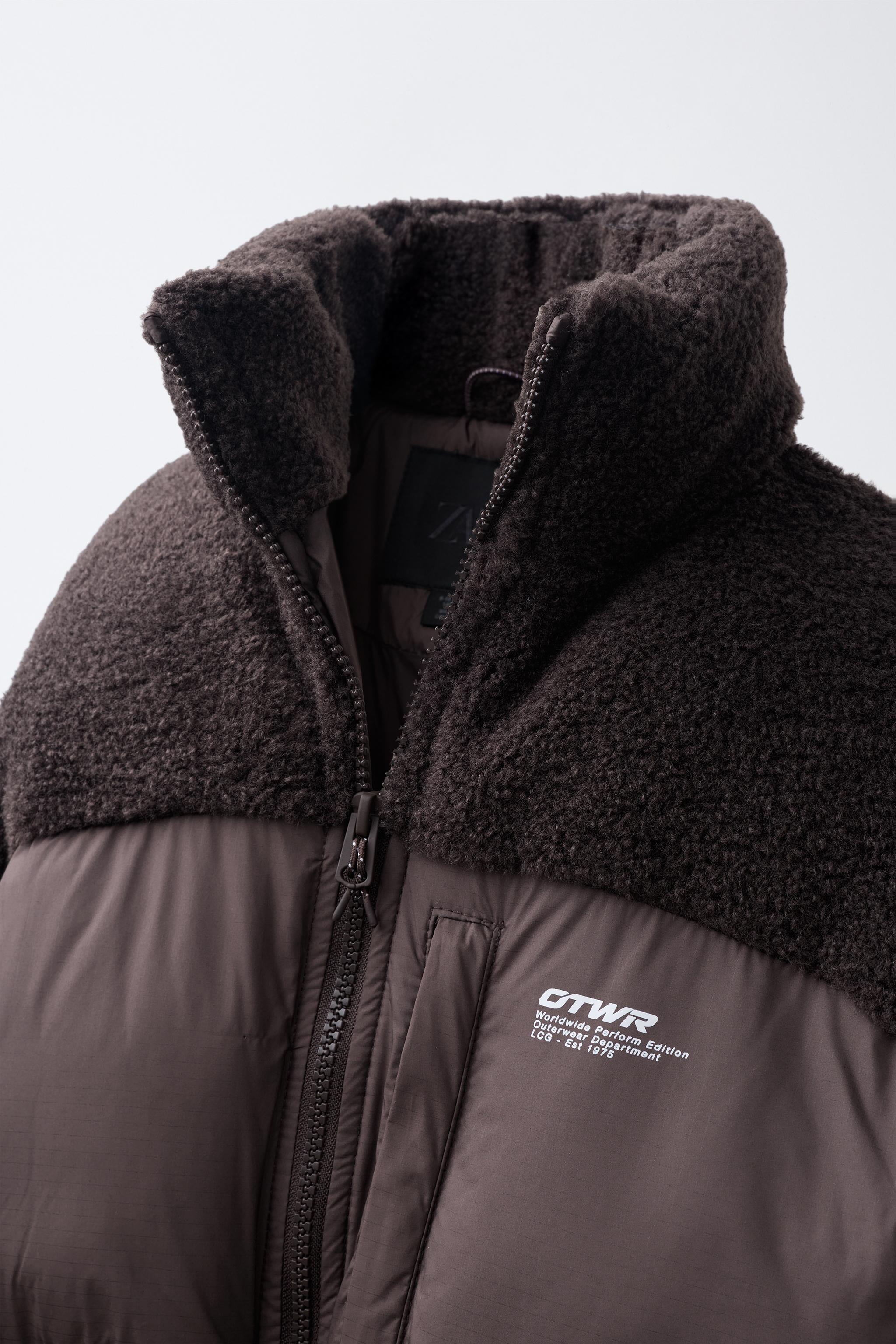 COMBINED QUILTED SHEARLING JACKET