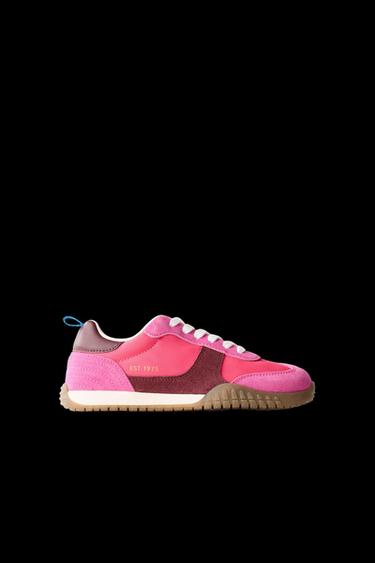 Zara COMBINED SNEAKERS - Fuchsia - Image 0