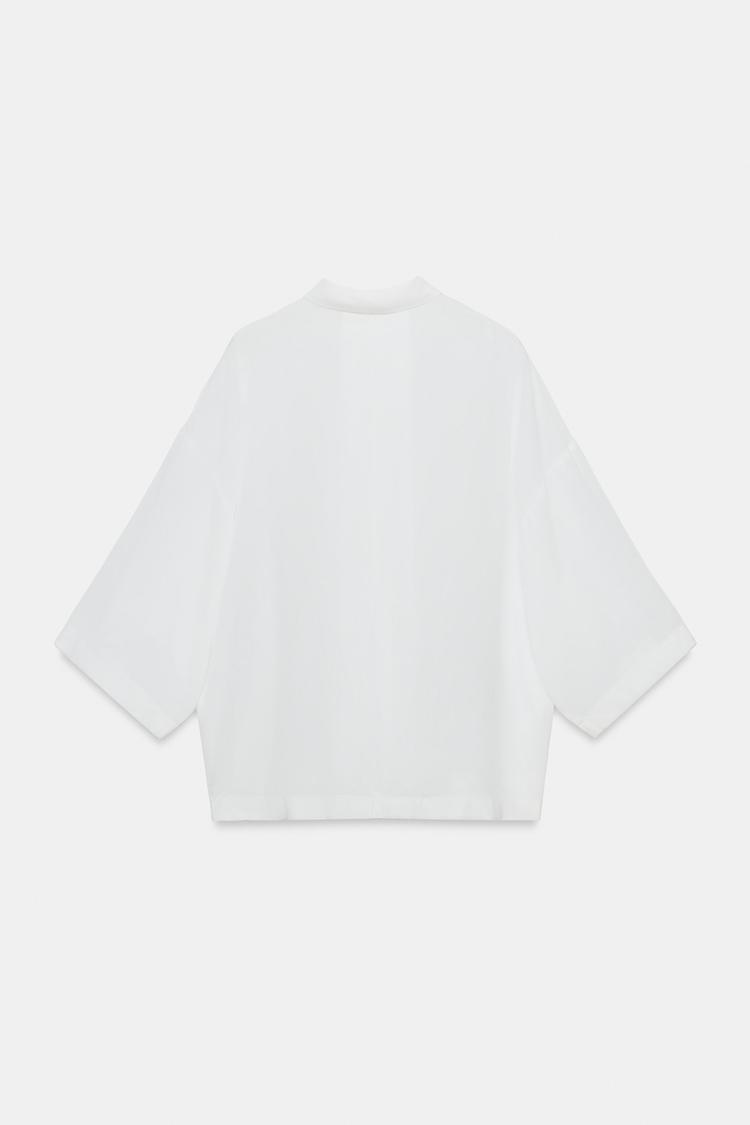 Camisa fluida de corte oversize de la colección ZW 5