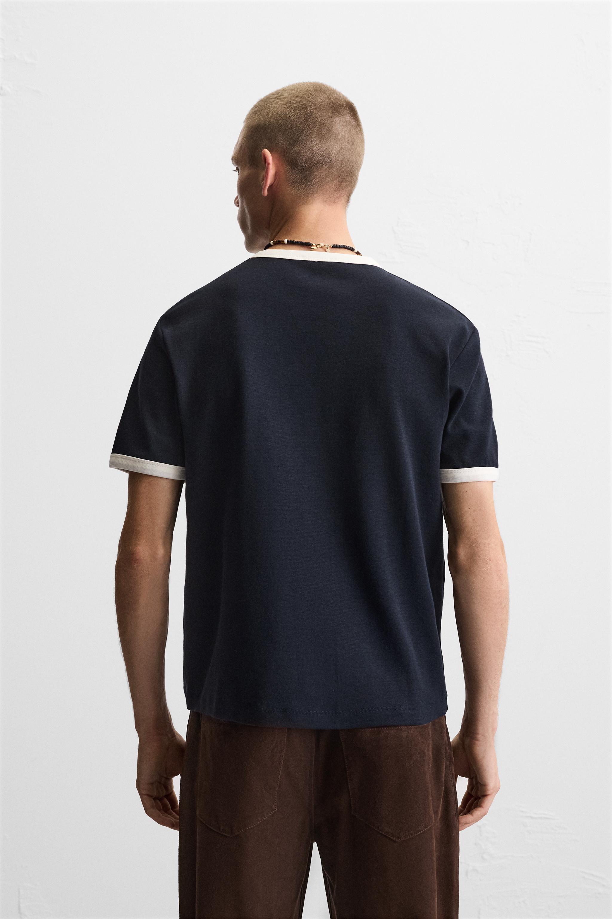 スペイン発送 ZARA ギターリカデラフエンテ テキスト リブシャツ 06224343401-a2.jpg?ts=