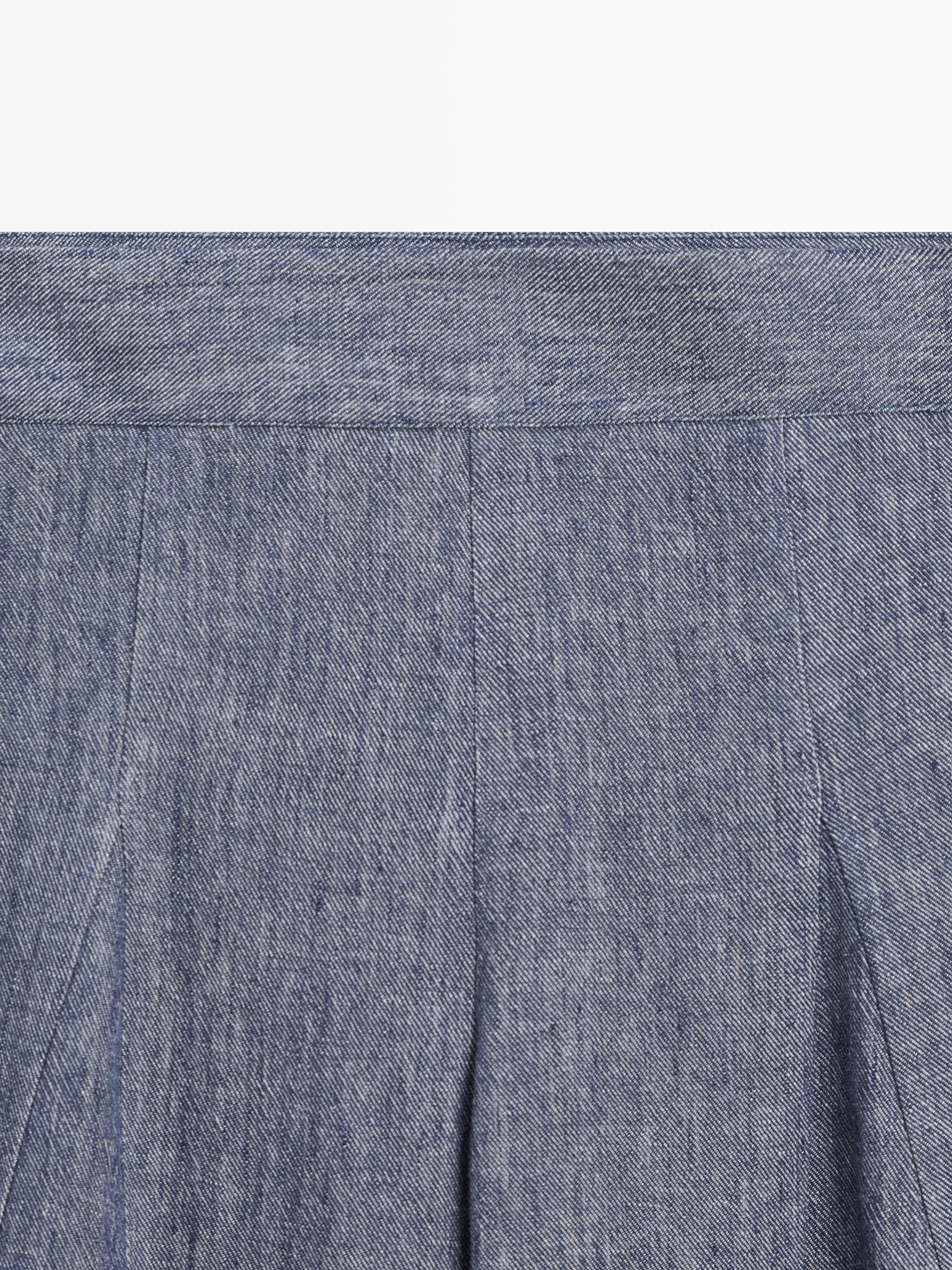 Pantalon palazzo avec plis