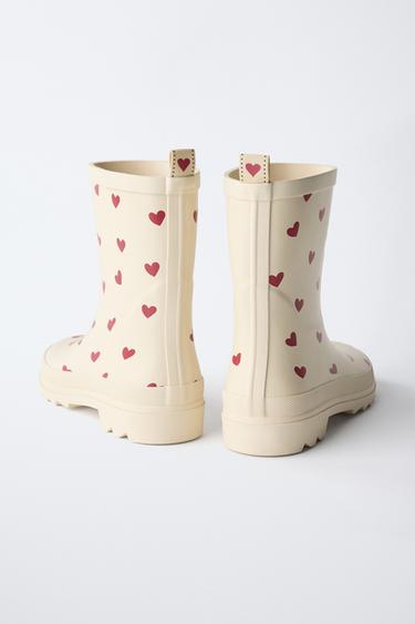 BOTTES DE PLUIE CŒURS - Rouge de Zara - Image 4