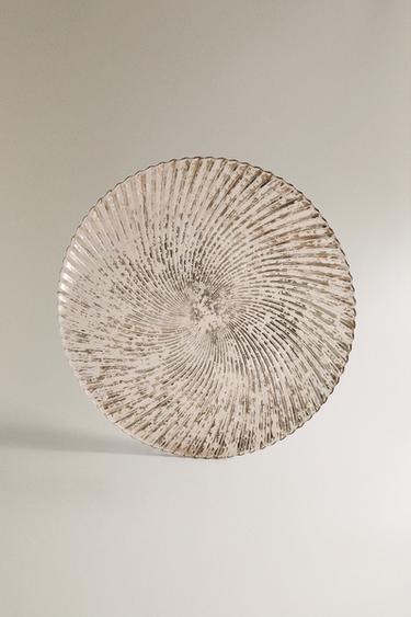 SOUSPLAT DE VIDRO BRILHANTE DE NATAL - Prata da Zara
