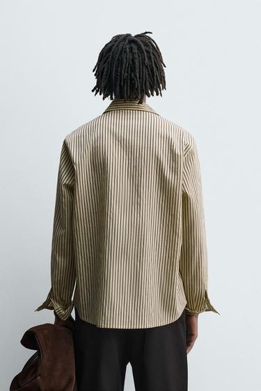 STRIPED FLOWING SHIRT - Butter by Zara - Image 2