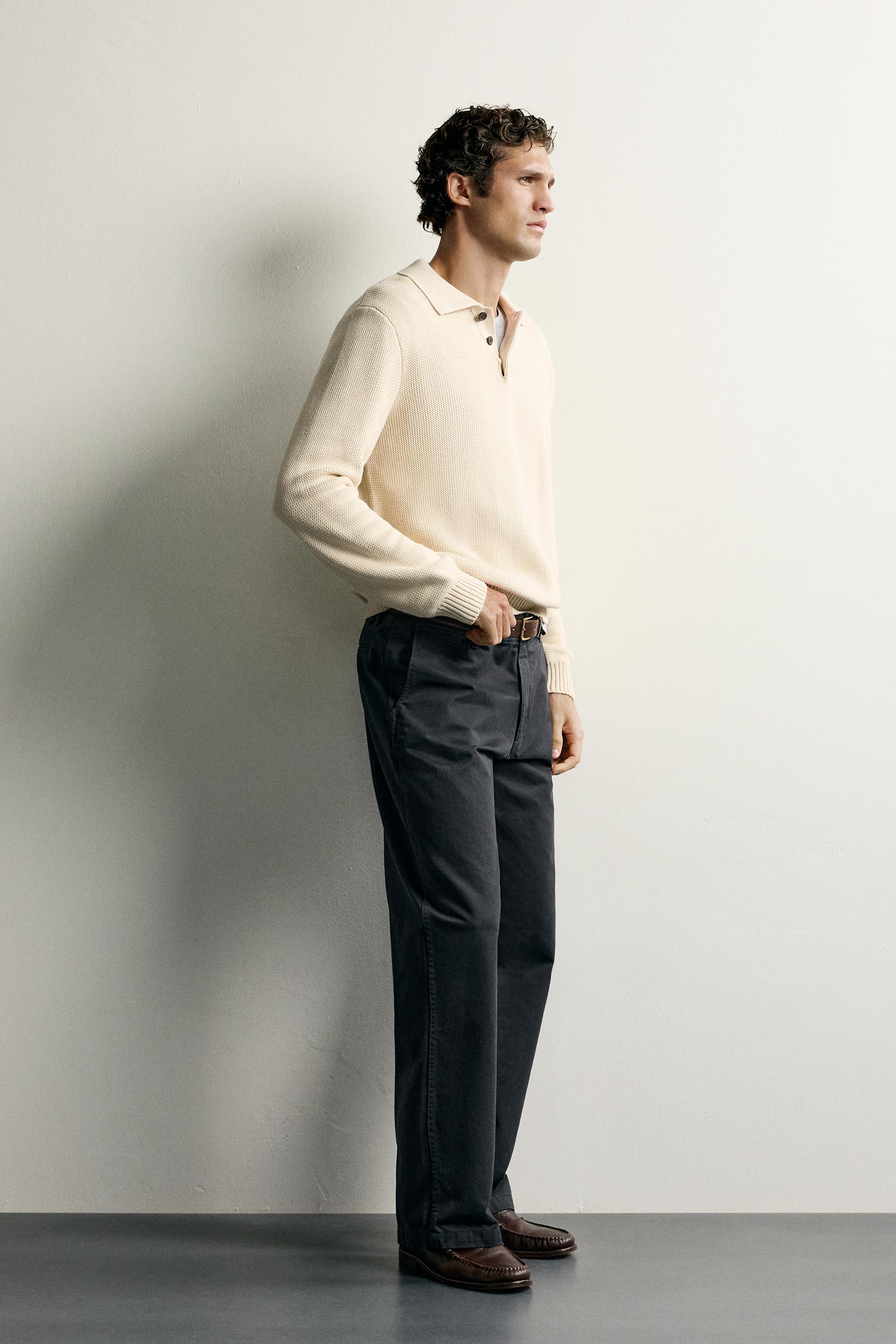 COTTON TEXTURE POLO SHIRT