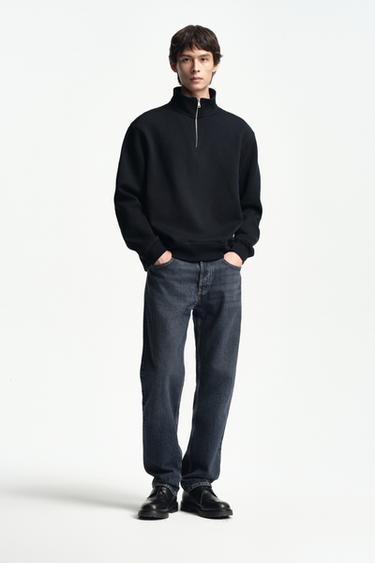 Zara 直筒版牛仔褲 - 藍色